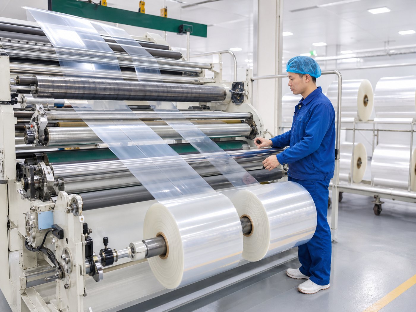 Air packaging film slitting and rewinding workflow review