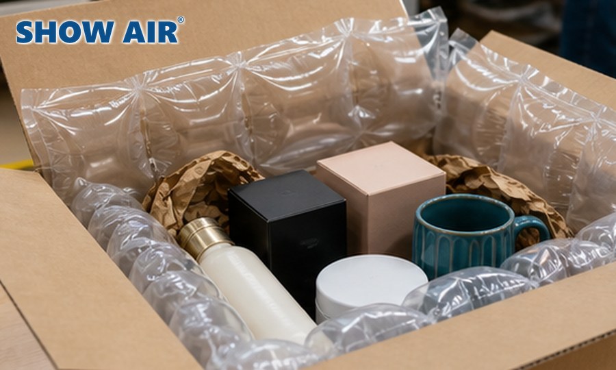SHOWAIR branded e-commerce protective packaging solution