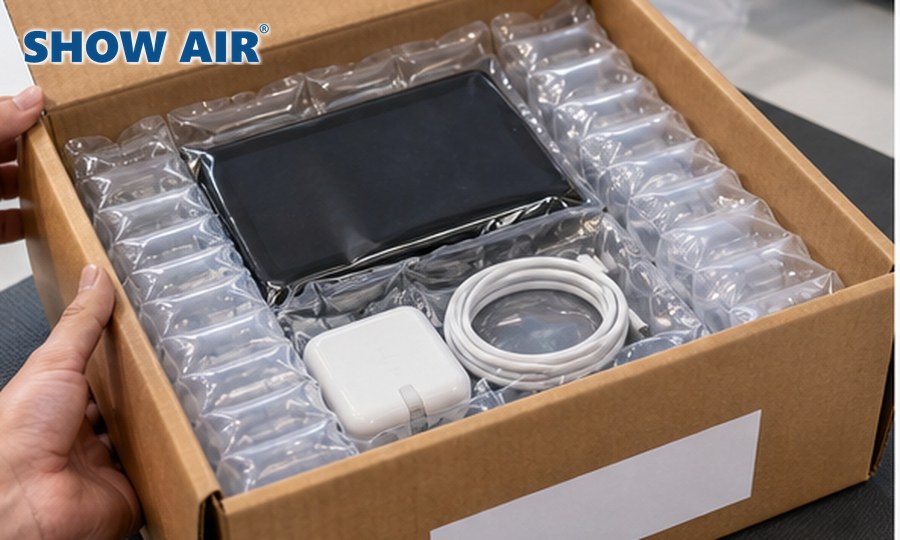 SHOWAIR branded electronics cushioning packaging solution