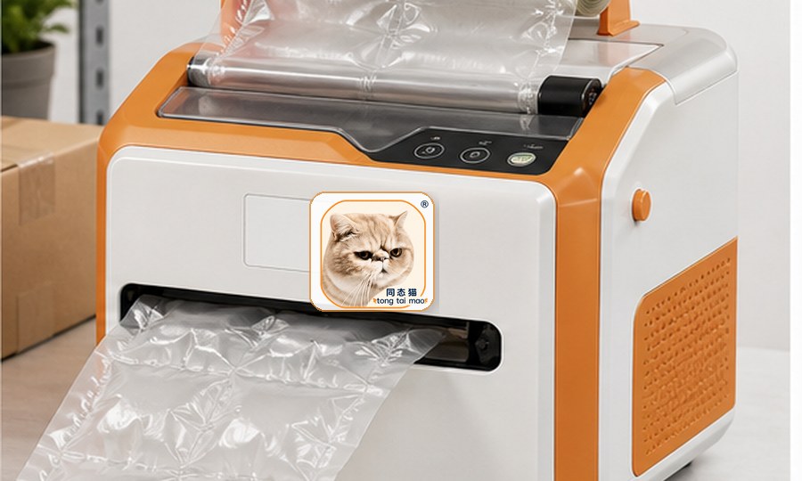 Tong Tai Mao logo on a custom air cushion machine