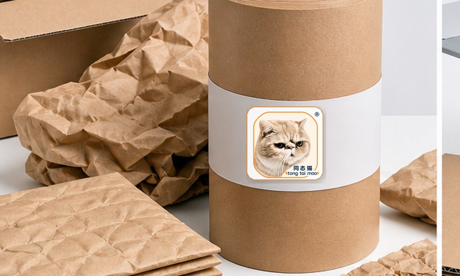 Tong Tai Mao logo on custom kraft paper pad material