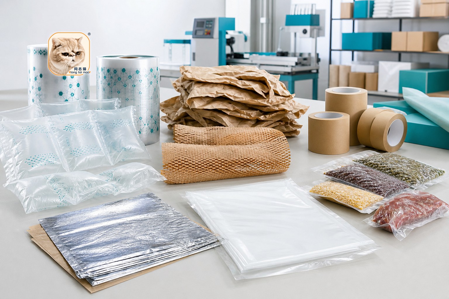 Custom air paper tape food and plastic packaging material options