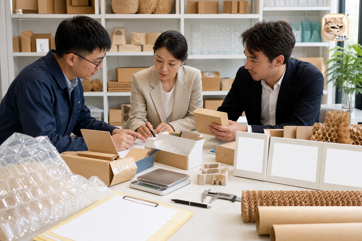 Customer product review for custom packaging diagnosis