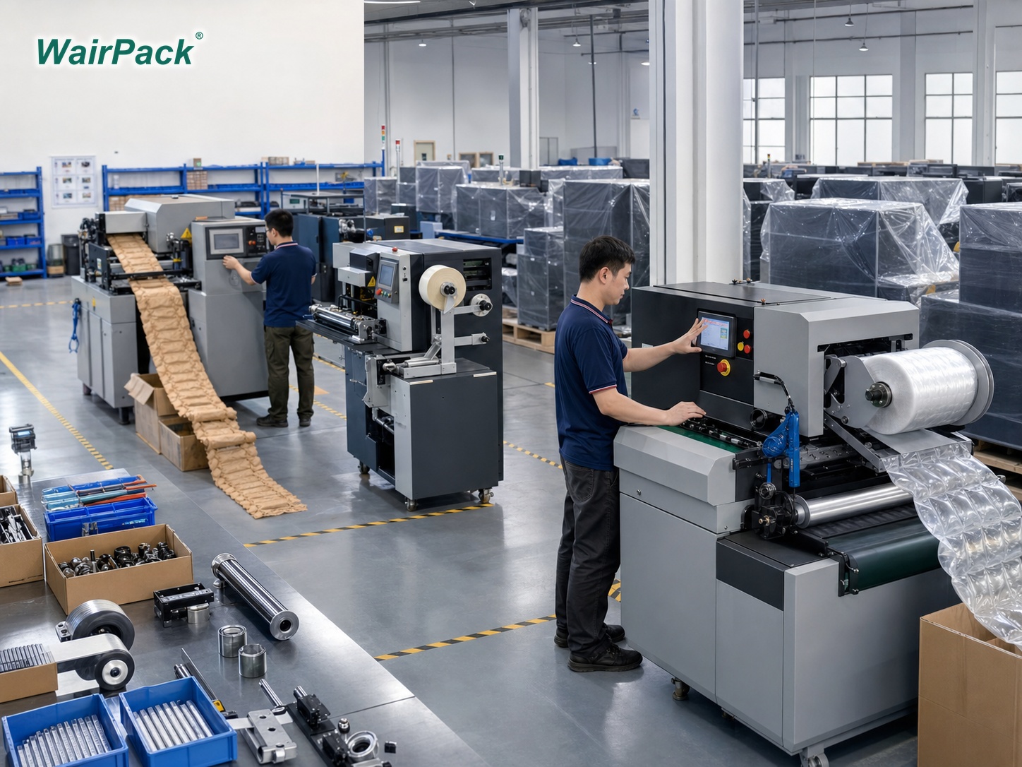 WairPack packaging machine assembly, testing and spare parts support